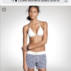 J Crew Womens Surf Shorts Diamond Pattern